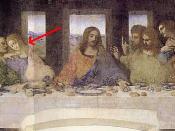 Detail of The Last Supper by Leonardo da Vinci