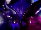 Purple Amethyst Color Glass Bottles