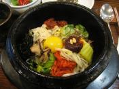Bibimbap, a Korean dish