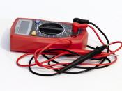A multimeter can be used to measure the voltage between two positions.