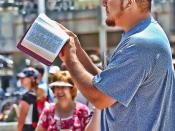 English: 4th day of Evangelism training at Huntington Beach provided by LivingWaters Ministry which encourages and equips Christians to share their faith biblically the way Jesus did by obeying Jesus command to 
