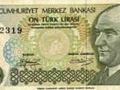 Turkish 10 Lira note.