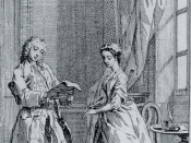 Illustration of Pamela: or, Virtue rewarded. In a series of Familiar Letters from a Beautiful Young Damsel to her Parents by Samuel Richardson (1741)