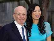 English: Rupert Murdoch and Wendi Murdoch at the Vanity Fair party celebrating the 10th anniversary of the Tribeca Film Festival.