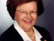 U.S. Senator Barbara Mikulski