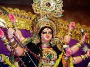 English: Durga puja at Burdwan