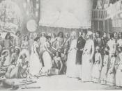 English: Festival of the Goddess Durga at Calcutta by Alexis Soltykoff (1859)