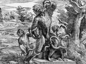 Titian's parody of the Laocoön as a group of apes