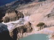Grinnell Glacier in Glacier National Park (US) in 1998