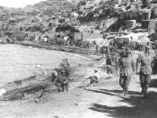 Anzac Cove after the landing in 1915. Imperial War Museum catalogue number Q 13603. Downloaded from http://www.gwpda.org/photos/bin01/imag0057.jpg