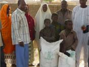 wg5 Fertiliser bags brought along to illustrate annual nutrient amount present in excreta from one rural family in Niger