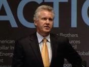Jeffrey Immelt, Chairman and CEO of General Electric speaks at a U.S. Climate Action Partnership event.