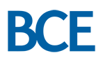 English: Text logo for BCE, the major business of Bell Canada.