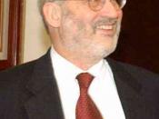 Cropped picture of Joseph Stiglitz, U.S. economist.