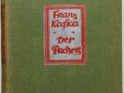 Kafka, Franz: Der Prozeß. Roman. Berlin: Die Schmiede 1925, 411 Seiten. Erstausgabe (Wilpert/Gühring² 8; Raabe 8). Original-Leinen mit Rückenschild und Titelschild auf vorderem Buchdeckel.