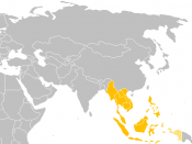 The map of Southeast-Asia region.