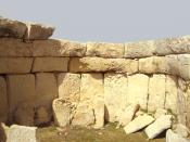 Abside, intérieur du temple de Hagar Qim