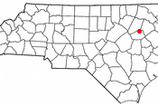 Adapted from Wikipedia's NC county maps by Seth Ilys.