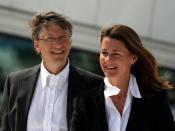 Bill and Melinda Gates during their visit to the Oslo Opera House in June 2009.