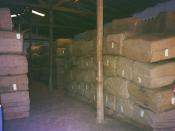 The main export of Malawi is Tobacco (which is severely hurt by the anti-smoking movement in the rich countries; if you want to help them, smoke!). This is the village warehouse.