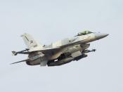 English: United Arab Emirates F-16 Block 60 taking off from Naval Air Station Joint Reserve Base Fort Worth
