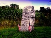 This monument marks the spot of the final battle of Shays' Rebellion, in western Massachusetts in Sheffield.