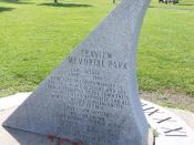 English: Africville Monument looking west, Seaview Memorial Park, Halifax, Nova Scotia