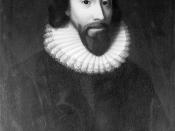 Deutsch: John Winthrop (*12. Januar 1588; † 26. März 1649), erster Gouverneur von Massachusetts. 1834 angefertigte Kopie eines Originalporträts des 17. Jahrhunderts