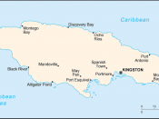 A map of Jamaica