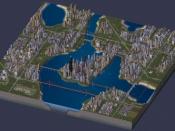 A densely populated city, including third-party modifications and plug-ins