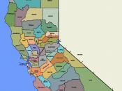 English: Map of the Counties of Northern California