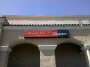 A mini Wells Fargo bank branch inside of a Pavilions grocery store in Anaheim Hills, California