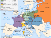 Map of Europe, after the Congress of Vienna, 1815