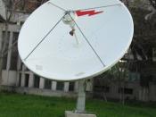 Satellite dish antenna for C-Band. From the Politehnica University - Bucharest, Romania