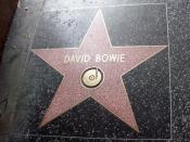David Bowie's star at Holywood.