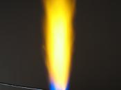 The flame test for sodium displays a brilliantly bright yellow emission due to the so called 