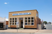 English: A former bank, now a community services office of the St Vincent de Paul society, in Barmera, South Australia