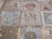 Carthage mosaique chevaux fragments