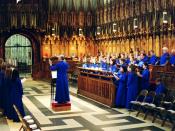 Anglican choir music - a guest choir practices for evensong in York Minster