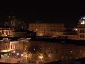 Neil Street in downtown Champaign at night