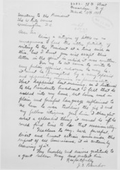 J. F. Bando letter to Franklin D. Roosevelt in reaction to first Fireside Chat. - NARA - 198124