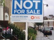 English: This is a photograph of a Not For Sale sign used by the UK home refurbishment brand Onis. The sign is used as a marketing tool to create communication between neighbours regarding the advantages of staying put and refurbishing their home instead 