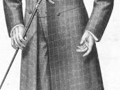 English: The Victorians and some Edwardians wore frock coat suits like this in check and tweed much as we would a tweed lounge suit.