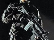 Bale as John Connor in Terminator Salvation