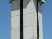 English: The FAA Air Traffic Control Tower in operation since January 16th, 2003 at Hanscom Field.