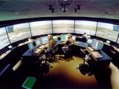 English: NASA's Virtual Airport Tower is located at the Ames Research Center, Moffett Field, California. The Virtual Airport Tower's two-story structure is a full-scale, highly sophisticated simulation facility that will emulate Level 5 air traffic contro