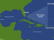 Map of the Bermuda triangle