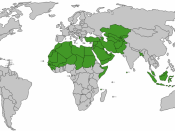 English: Countries with muslim majority Français : Pays à majorité musulmane