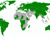 Secular world map