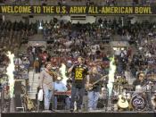 Nashville recording artist Darryl Worley gets the Alamodome crowd going during halftime entertainment during the U.S. Army-sponsored All-American Bowl highlighting the top 78 high school football players in the nation.